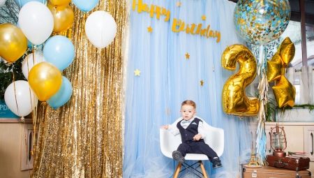 Options for photo zones for a boy's birthday