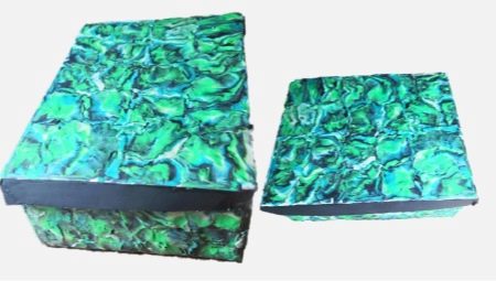 How to make a malachite box from plasticine?