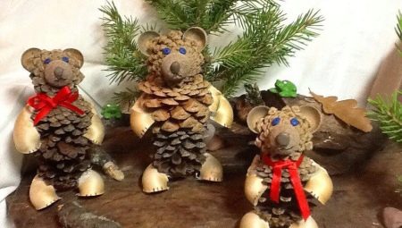 How to make a bear from cones?