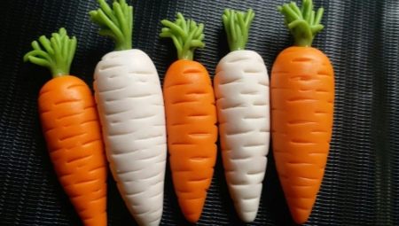 How to mold plasticine carrots?