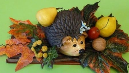 Autumn crafts from salt dough