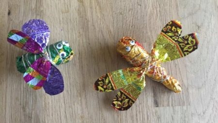 Crafts from candy wrappers