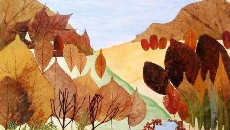 Applications from natural material on the theme of Autumn