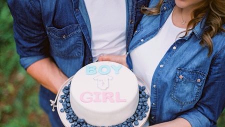 Description of cakes for a gender party