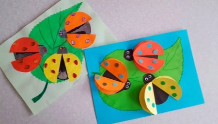 Colored paper appliques
