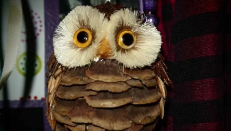 How to make an owl from cones?
