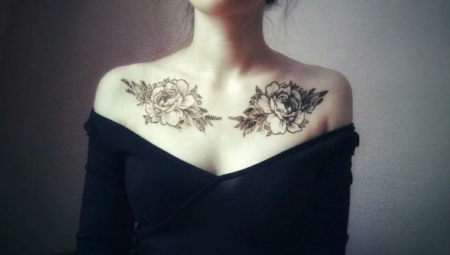 Variety of tattoos for the clavicle