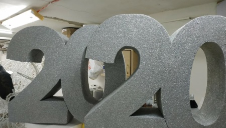 Making numbers from Styrofoam