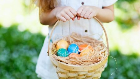 Making a basket for Easter eggs and decorating it