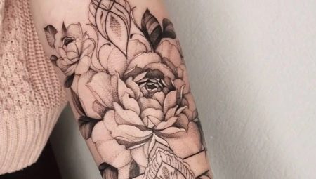 Black and white tattoos for girls