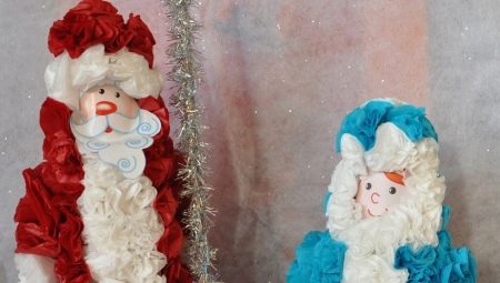 Santa Claus and Snow Maiden from napkins