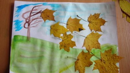 We make an applique Leaf fall