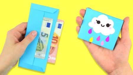 Making a wallet using origami technique