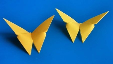 Making origami in the form of a butterfly