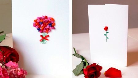 Do-it-yourself cards with flowers
