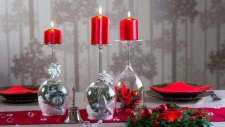 Making candlesticks from glasses