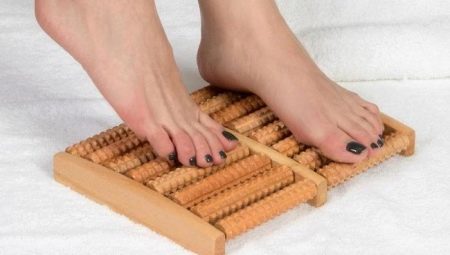 Wooden foot massagers