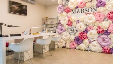 Photo zones for a beauty salon