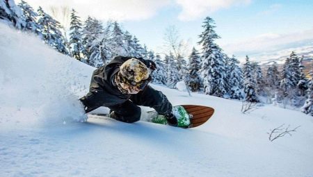 Freeride on a snowboard