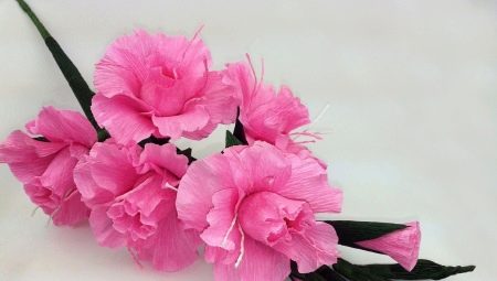 Gladioli from corrugated paper
