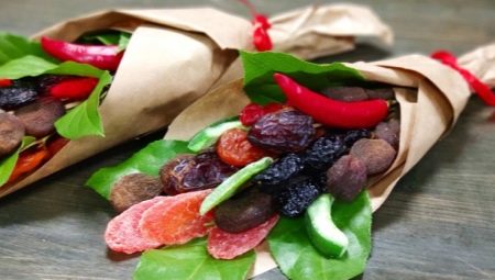 Making bouquets of dried fruits with your own hands