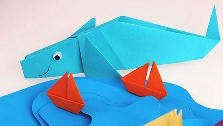 Πώς να φτιάξετε origami με τη μορφή φάλαινας;