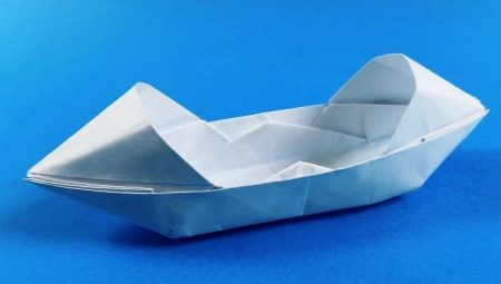 How to make origami in the form of a boat?