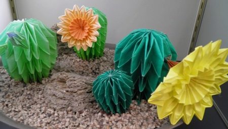 How to make origami in the form of a cactus?