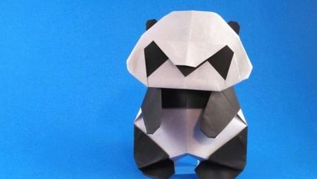 How to make origami in the shape of a panda?