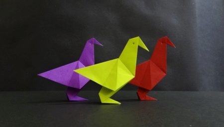 How to make origami in the form of birds?