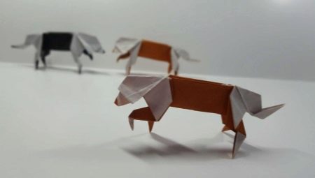 How to make origami in the form of a dog?