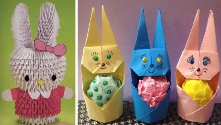How to make origami in the form of a hare and a rabbit?