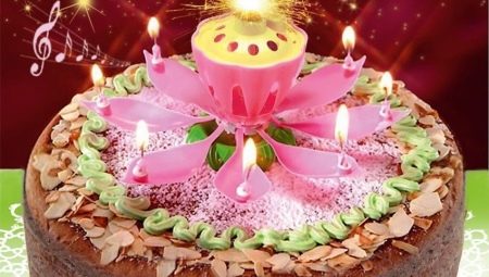 Musical candles for cake: types and uses