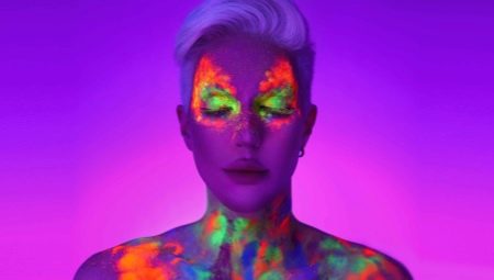 Features and creation of neon makeup