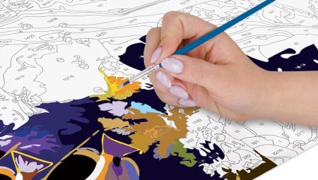 Features of paintings by numbers for children