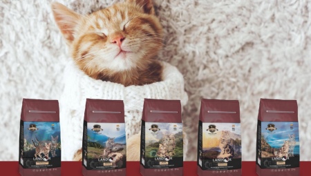 Features of food for cats and cats Landor