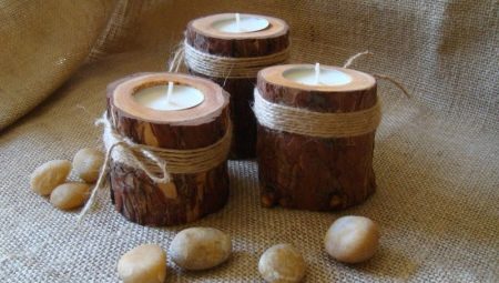 Features of wood candlesticks