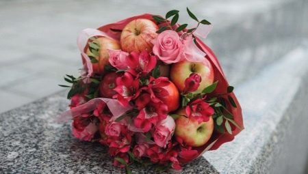 Variety of apple bouquets