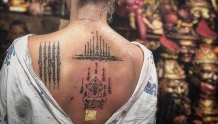 Variety of magical tattoos Sak Yant