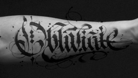 Variety of calligraphy tattoo designs