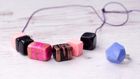 A variety of polymer clay jewelry and their care