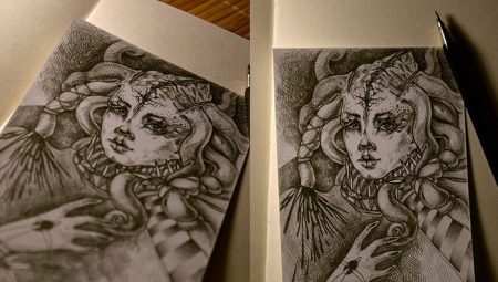 Drawings for a sketchbook in the style of fantasy