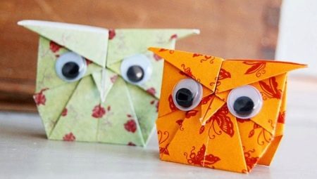 Assembling origami in the form of an owl