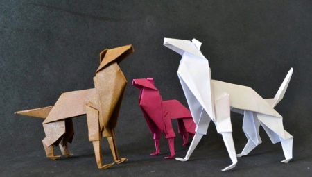 Folding the wolf using origami technique
