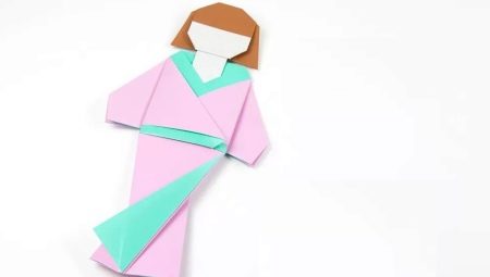 Creation of a person using origami technique