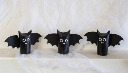 Making bats for Halloween