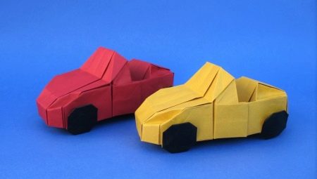 Making origami in the form of cars