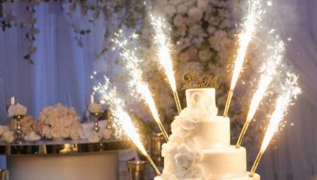 Cake fountain candles: types and uses
