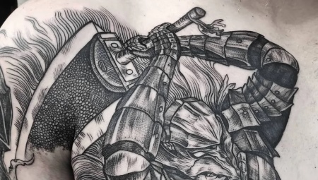 Berserker tattoo: meaning and sketches