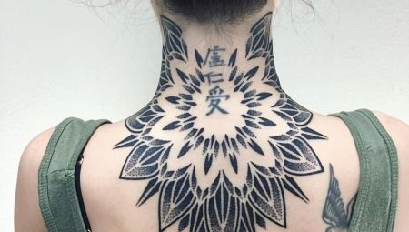 Tattoo for girls on the back of the head